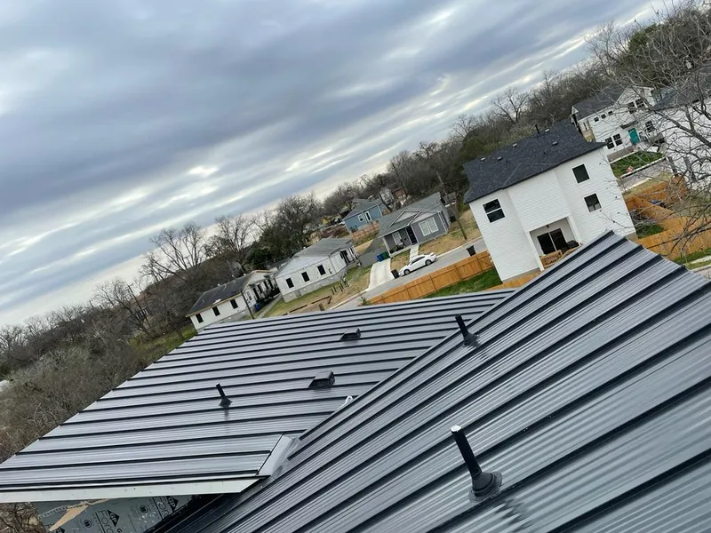 Standing seam metal roof panels with vents for Skylight Repair in Gun Barrel City
